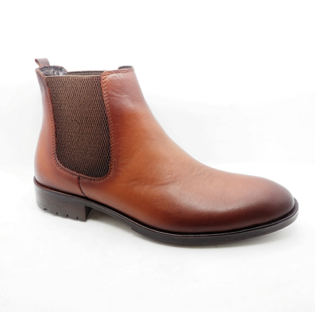 Boots Cuir lisse Camel
