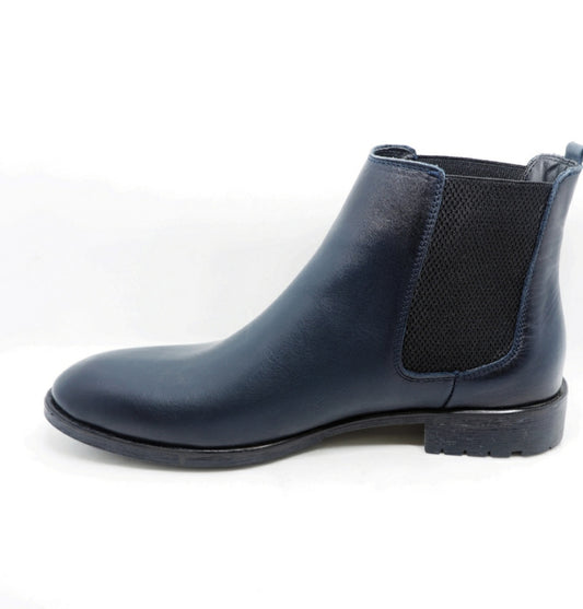 Boots Cuir lisse Marine