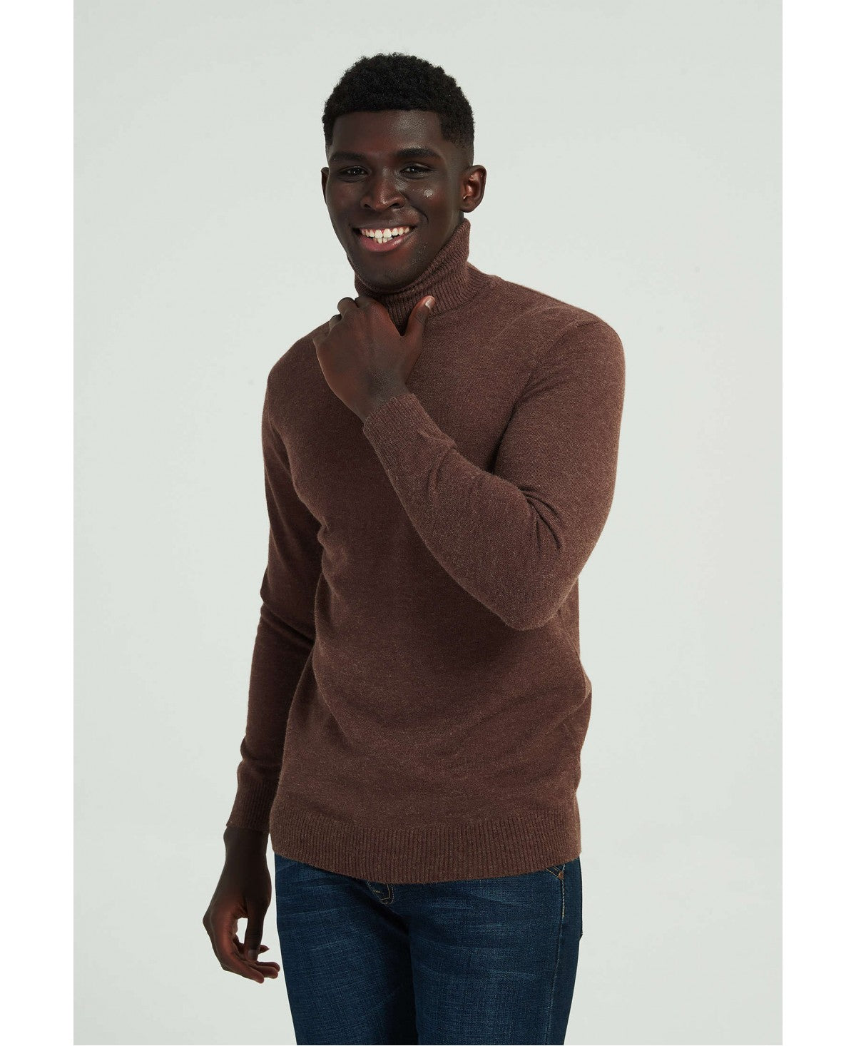 Pull col roulé Choco Vintage "Cashmere Touch"