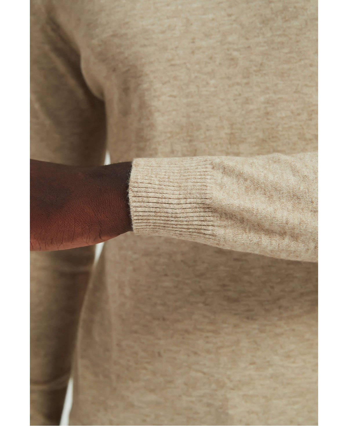 Pull col roulé Beige "Cashmere Touch"